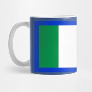 Italian flag blue background Mug